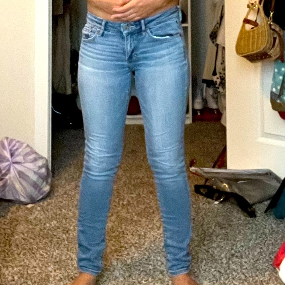 Abercrombie & Fitch blue skinny jeans